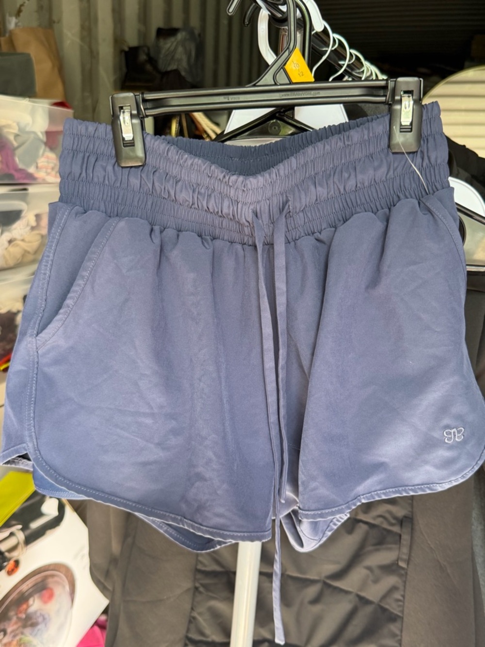 Albion Navy Athletic Shorts with Drawstring Waist